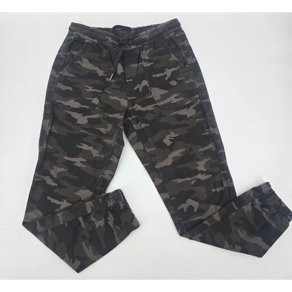 Athleta‎ Farallon Jogger Camo Pants 6 Smokey Gray Olive Stretch Casual Lounge